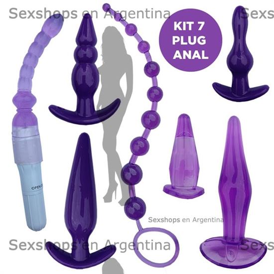 Kit de 7 piezas de dilatadores anales